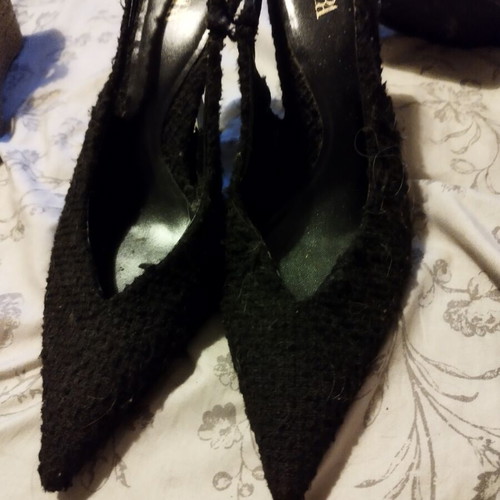 Zara mules size 38 like new, boucle fabric black