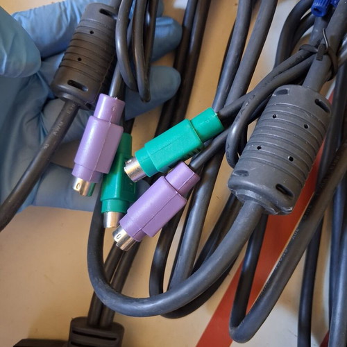 König PS2 Mini KVM Switch VGA 2-Port new with cables and box
