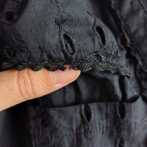 Dorothy Perkins cotton shirt with lace details, black, XL