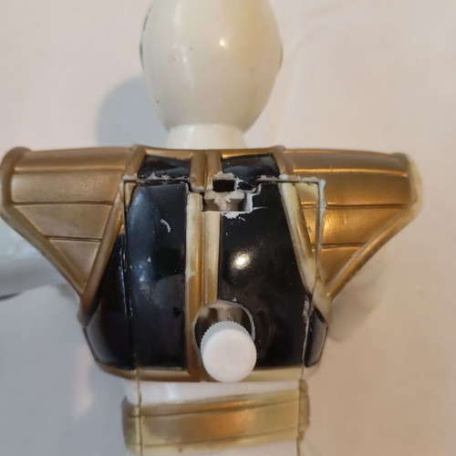 White Ranger action figure used with projector chest light, 21 cm