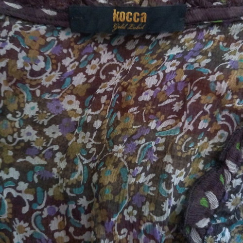 Blouse transparent with flowers like new, size L