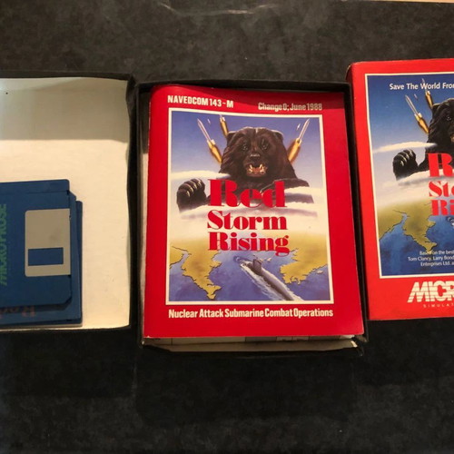 Red Storm Rising MicroProse used PC game with floppy disks for collectors