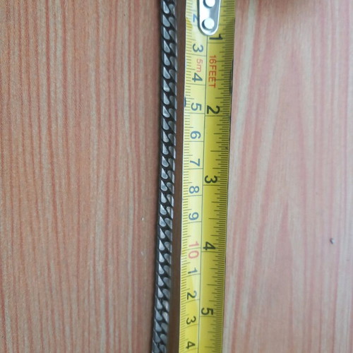 Necklace Chain Prada Milano Dal 1913 used, gray and brown