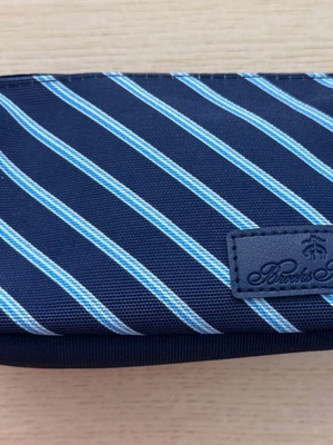Brooks Brothers toiletry bag new, blue and turquoise