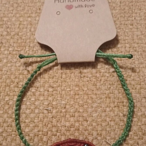 Macrame bracelet watermelon design new, colorful