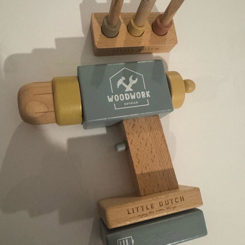 Little Dutch wooden screwdriver toy like new, missing one accessory