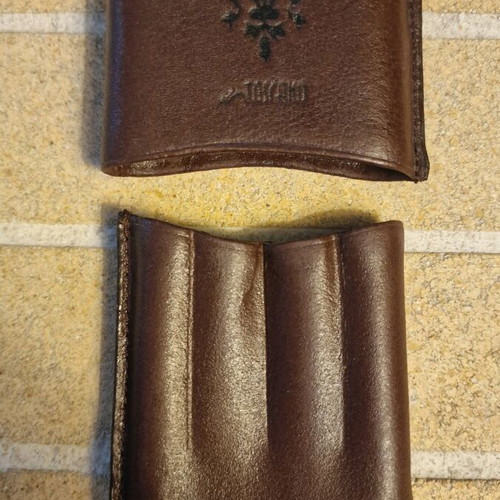 Toscano leather case for 4 cigars up to 12 cm like new