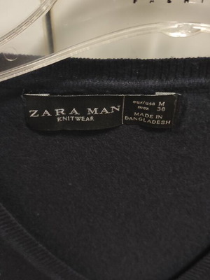 Zara Man πουλόβερ M μεταχειρισμένο, μπλε