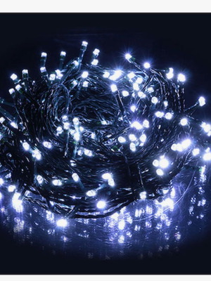 LED lights 36m cool white with green cable and programs new