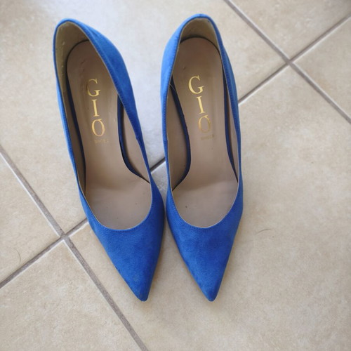 Castor blue pumps used, size 38
