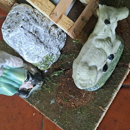 Nativity scene used with low lighting