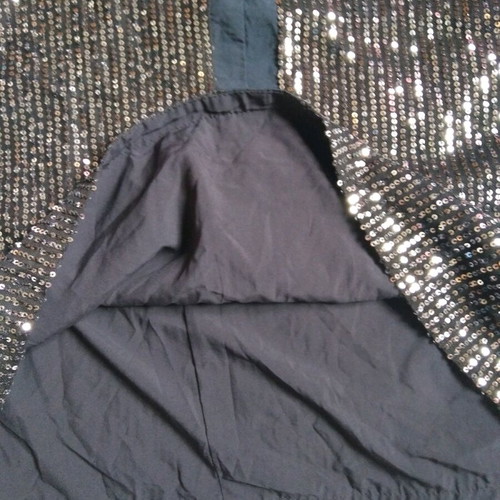 Sequin top Shein size M 38 like new, white silver