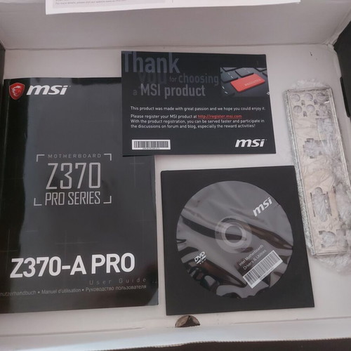 MSI Z370-A PRO motherboard with box