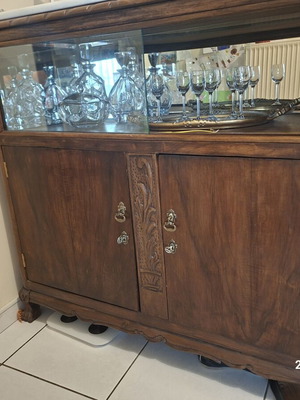 Restored 1950s buffet with marble top