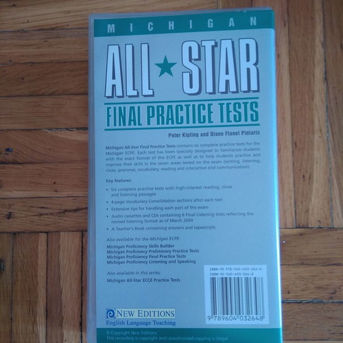 Michigan All Star Final Practice Tests cassettes new