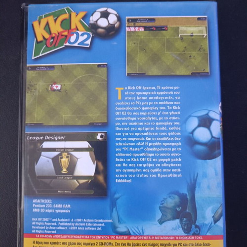 Kick Off 02 PC game used in very good condition