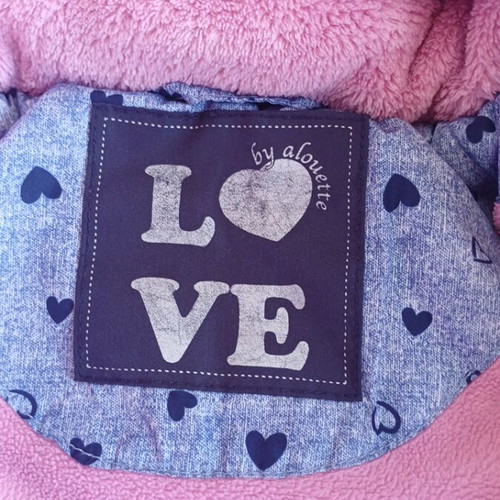 Alouette children's jacket like new, size 110 cm, blue and pink