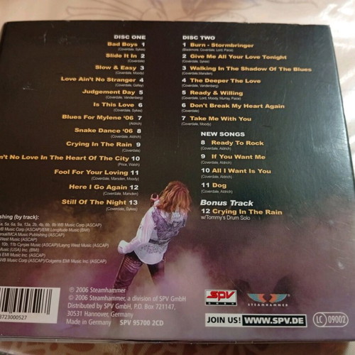 Whitesnake Live In The Shadow Of The Blues Limited edition new