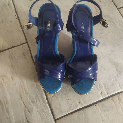 Migato platform shoes used, size 36, blue