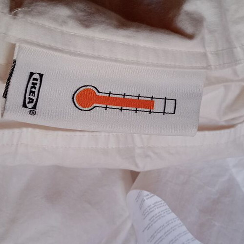 IKEA single duvet with white duvet cover like new