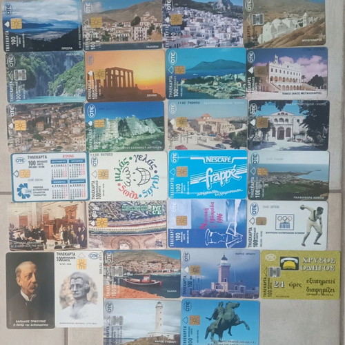Phone cards like new from 1993 to 2004, pack of 282 pieces