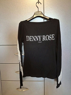 Denny Rose blouse like new, black with silver details, size S