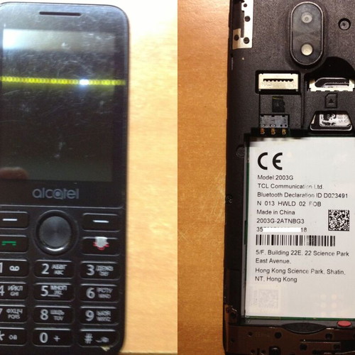 Alcatel 2003G black used without charger
