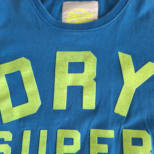 Superdry men's t-shirt large blue like new
