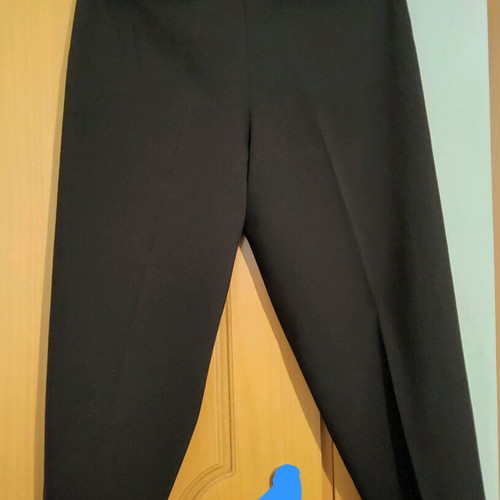 Zara women's pants size M new, black with light brown belt