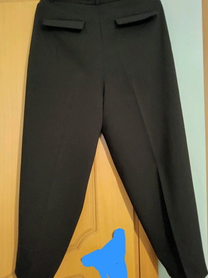 Zara women's pants size M new, black with light brown belt