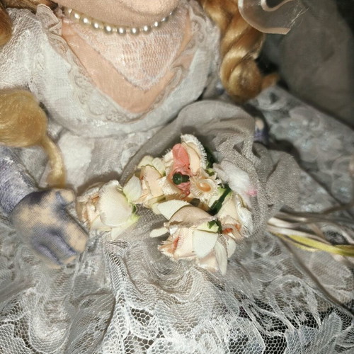 Miss Piggy Bride Plush like new from Muppets Show 38 cm
