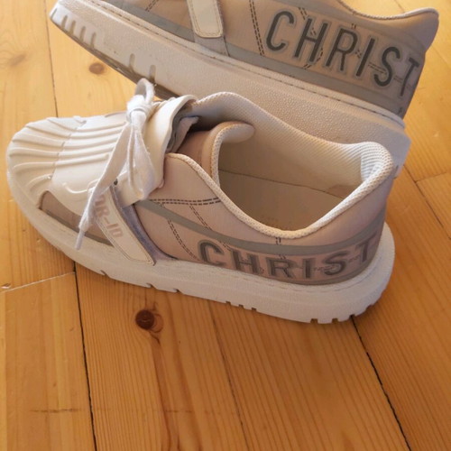Sneakers Cristian Dior γυναικεία σαν καινούργια, άσπρα και γκρι, νούμερο 40-41