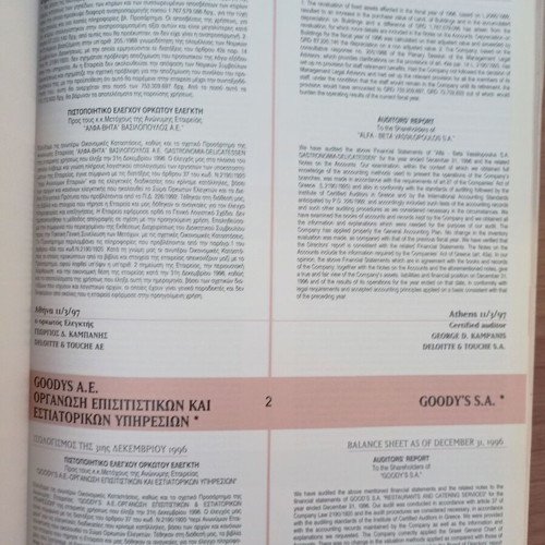 Auditors Report 1997 book