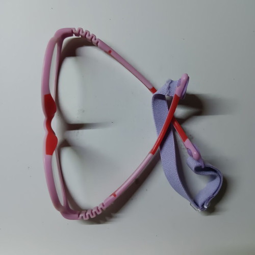 Children's glasses used with elastic safety strap, pink