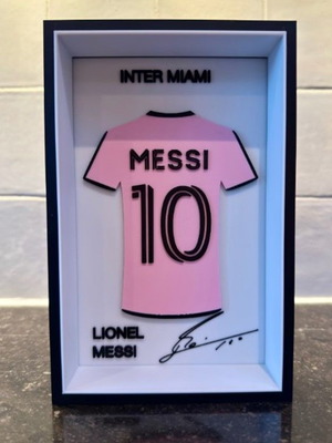 3D Collectible Frame Lionel Messi Inter Miami #10 New