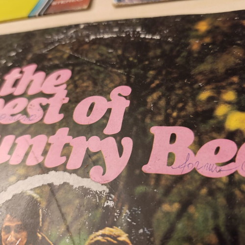 Set of 3 used vinyl records with Tina Charles, Country Beat & Young People Hits