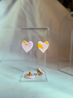 Handmade polymer clay earrings new with stainless steel fasteners