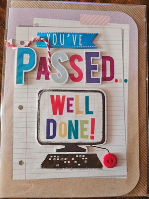 Greeting card new - well done!
