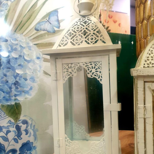 Metal Lantern with Pattern 40×15, New