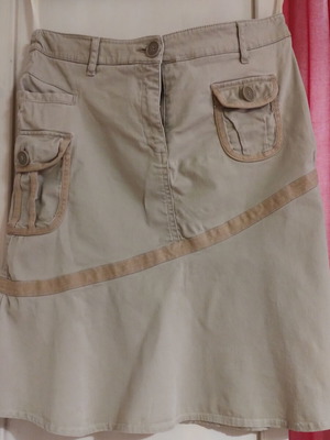 Mexx cargo skirt beige size L used