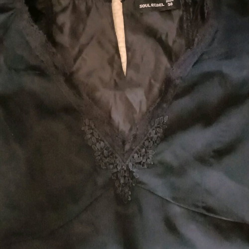 Black dress size 38 like new with lace