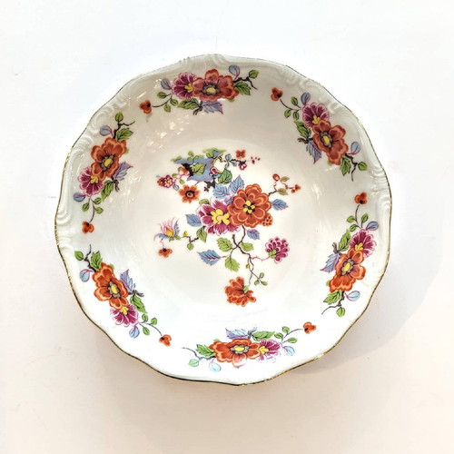 Bavarian porcelain bowl vintage style new with 22K gold rim