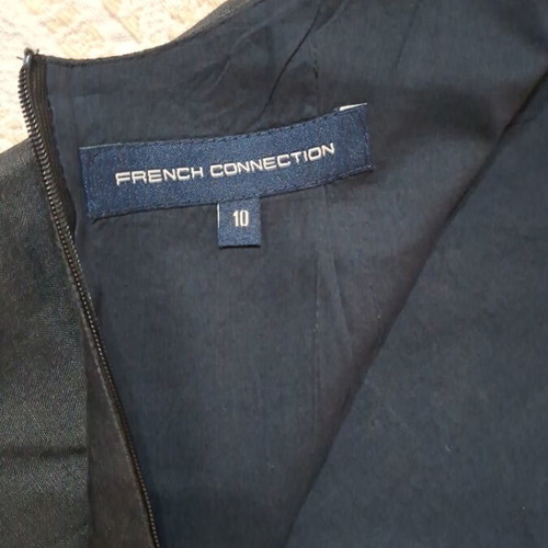 French Connection Ramie Top with Embroidery Size 10 Like New