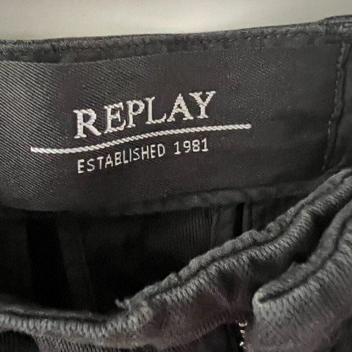 Replay cotton black men's shorts XL new