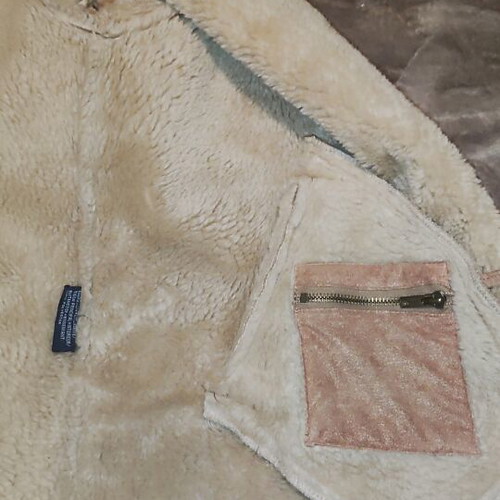 Casablanca men's jacket like new, leather fur, XL beige brown