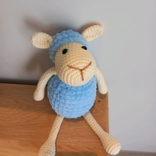 Amigurumi sheep doll new, handmade knitted 27 cm