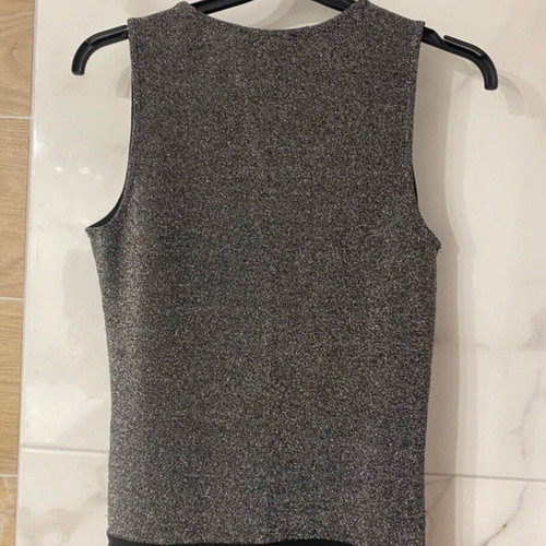 Bodysuit like new with silver rhinestones, size S