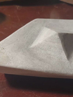 Cycladic marble ship sculpture, handcrafted