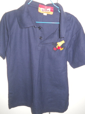 Blouse No 8 used, blue color, for 7 years old