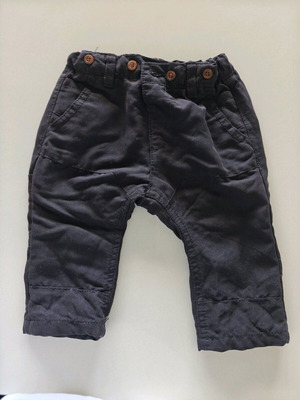 Baby pants black with buttons used for boy 3-6 months